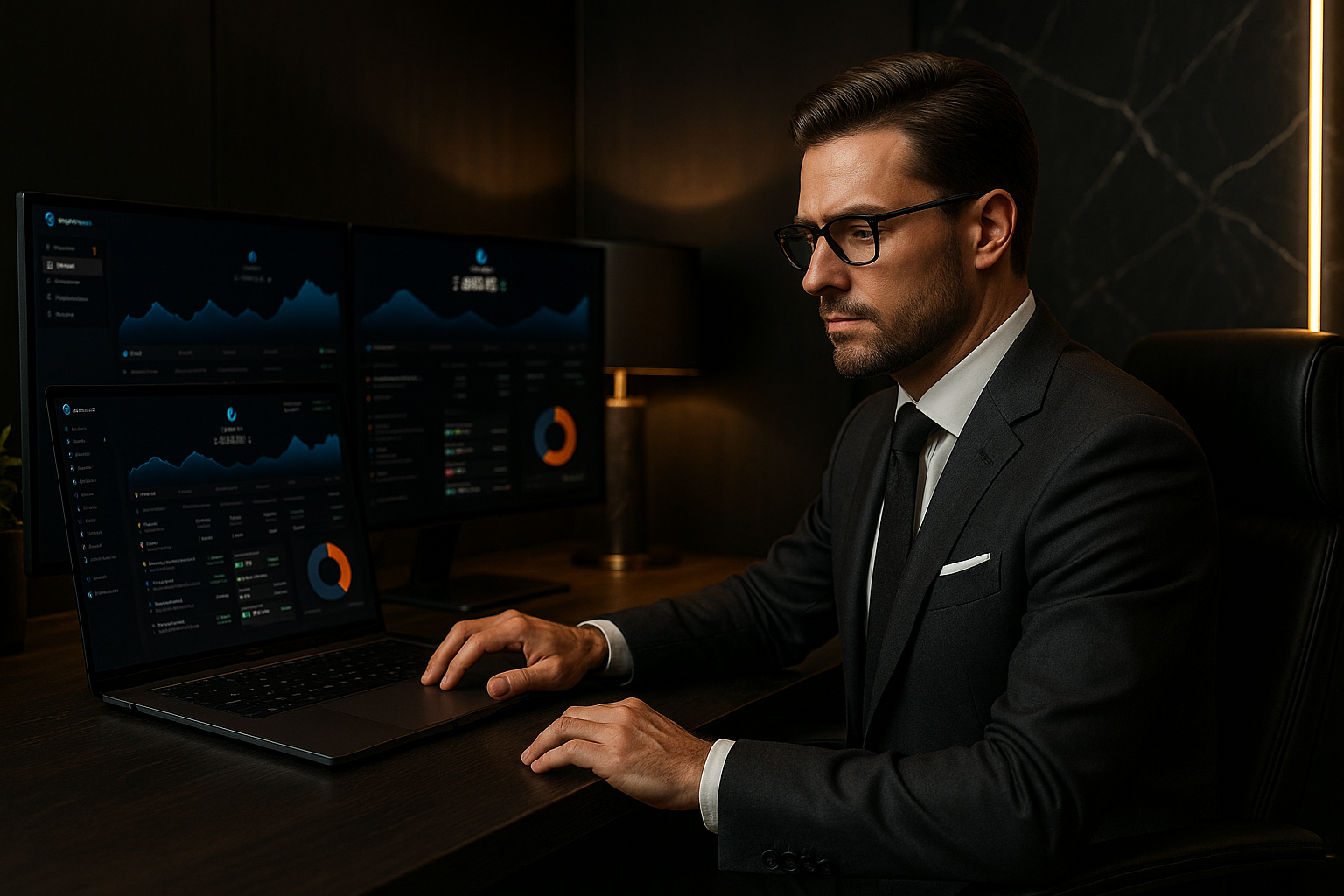 Family office analysant un crypto-actif