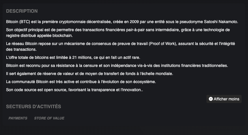 Description crypto IA